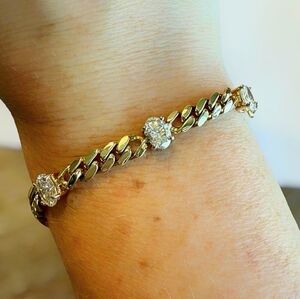 **NOT FOR SALE** 14k Diamond Cuban Link Bracelet